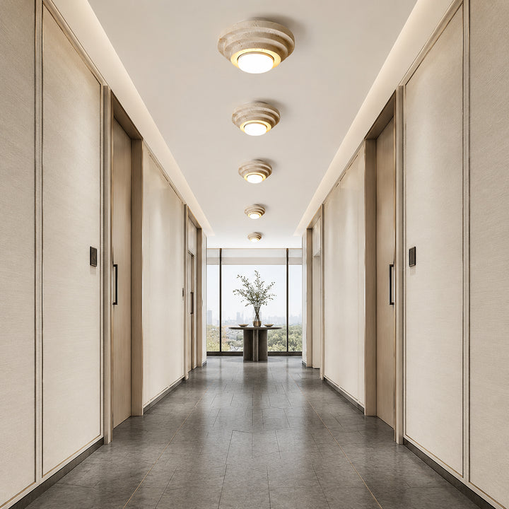 Tavessa Travertine Ceiling Lamp 1