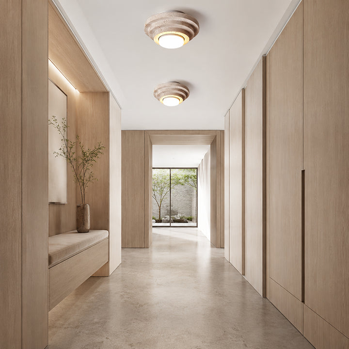 Tavessa Travertine Ceiling Lamp 4