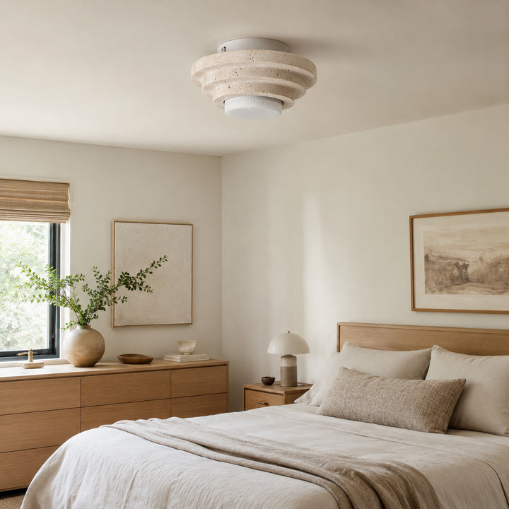 Tavessa Travertine Ceiling Lamp 6