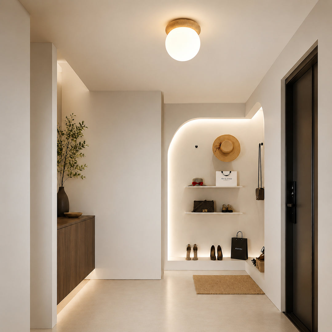 Tavlena Travertine Ceiling Lamp 1