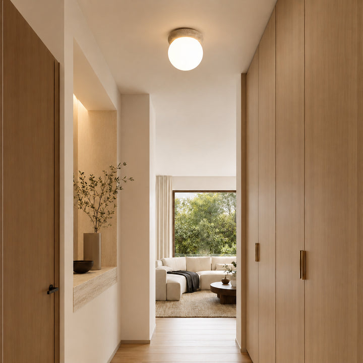 Tavlena Travertine Ceiling Lamp 5