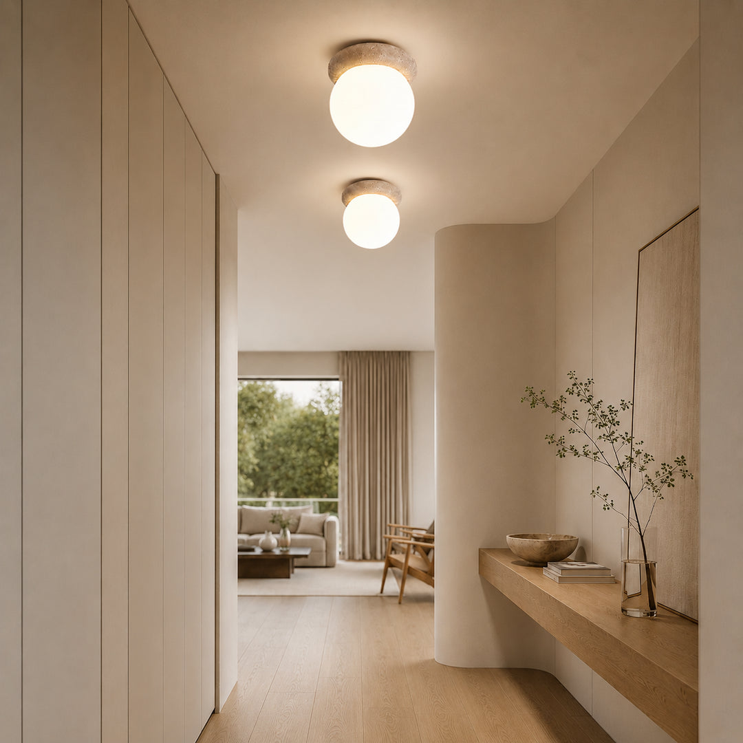 Tavlena Travertine Ceiling Lamp 6