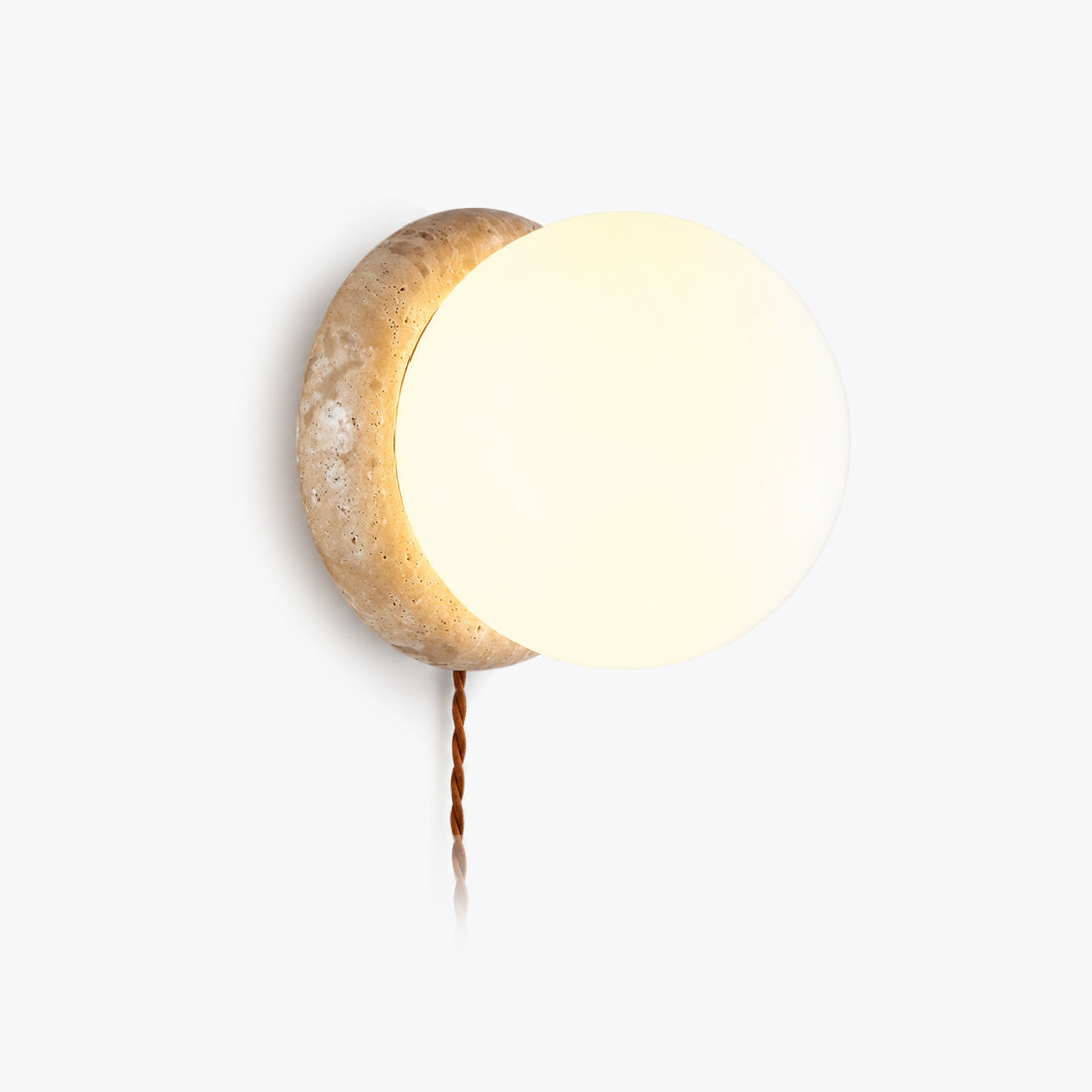 Tavlena Travertine Plug-in Wall Lamp 8