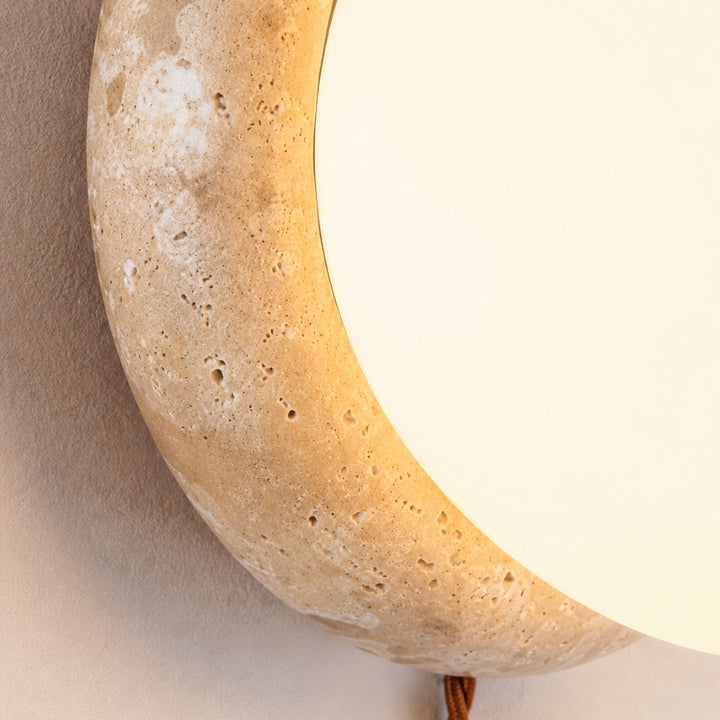 Tavlena Travertine Plug-in Wall Lamp 9