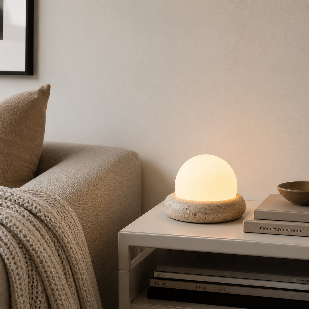 Tavlena Travertine Table Lamp 2