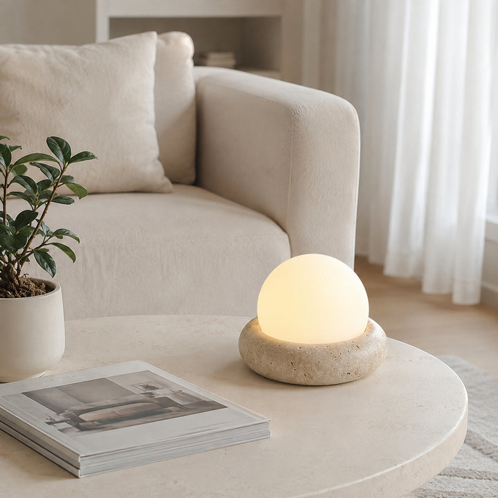 Tavlena Travertine Table Lamp 3