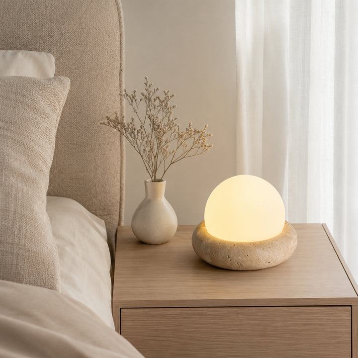Tavlena Travertine Table Lamp 5