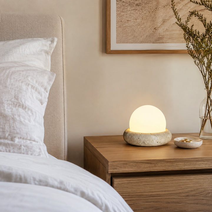 Tavlena Travertine Table Lamp 7