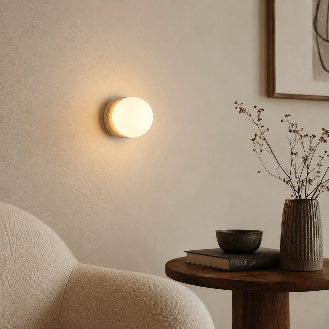 Tavlena Travertine Wall Lamp 3