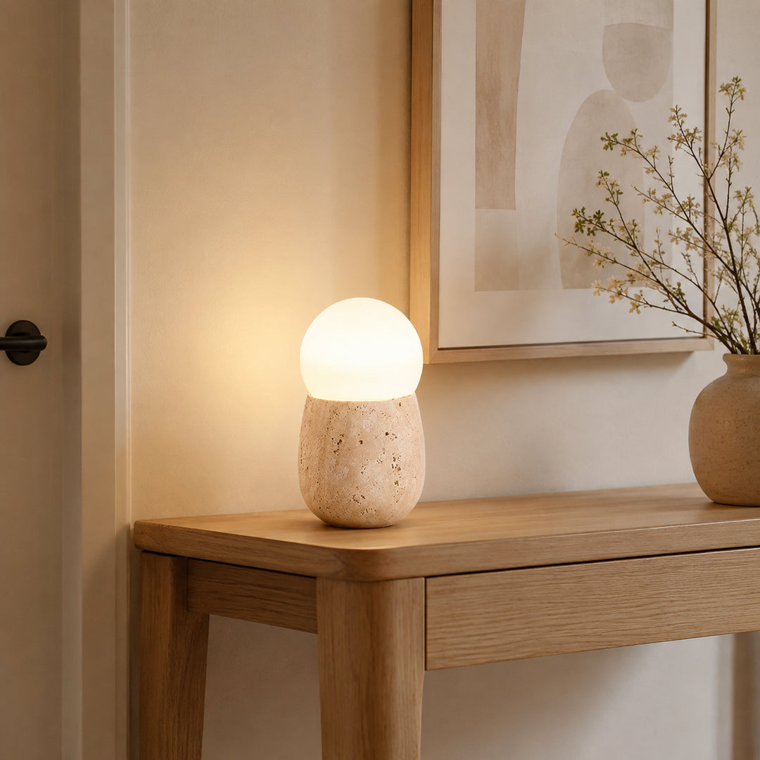 Tavloria Travertine Table Lamp 2