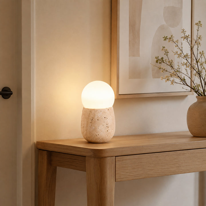 Tavloria Travertine Table Lamp 2