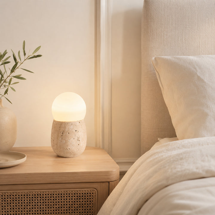 Tavloria Travertine Table Lamp 3