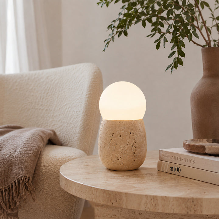 Tavloria Travertine Table Lamp 4