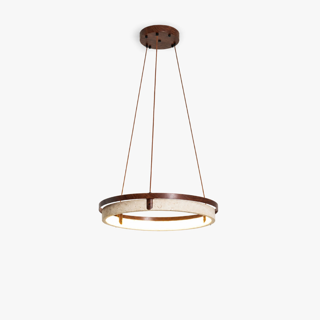 Tavorune Travertine Ring Pendant Light 10