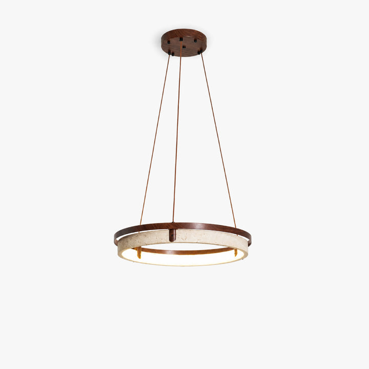 Tavorune Travertine Ring Pendant Light 10