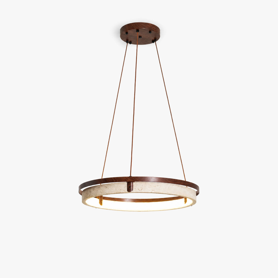 Tavorune Travertine Ring Pendant Light 11