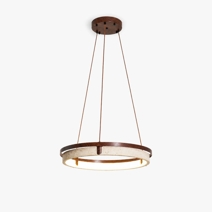 Tavorune Travertine Ring Pendant Light 12