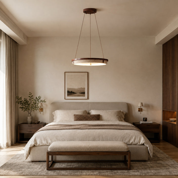Tavorune Travertine Ring Pendant Light 3