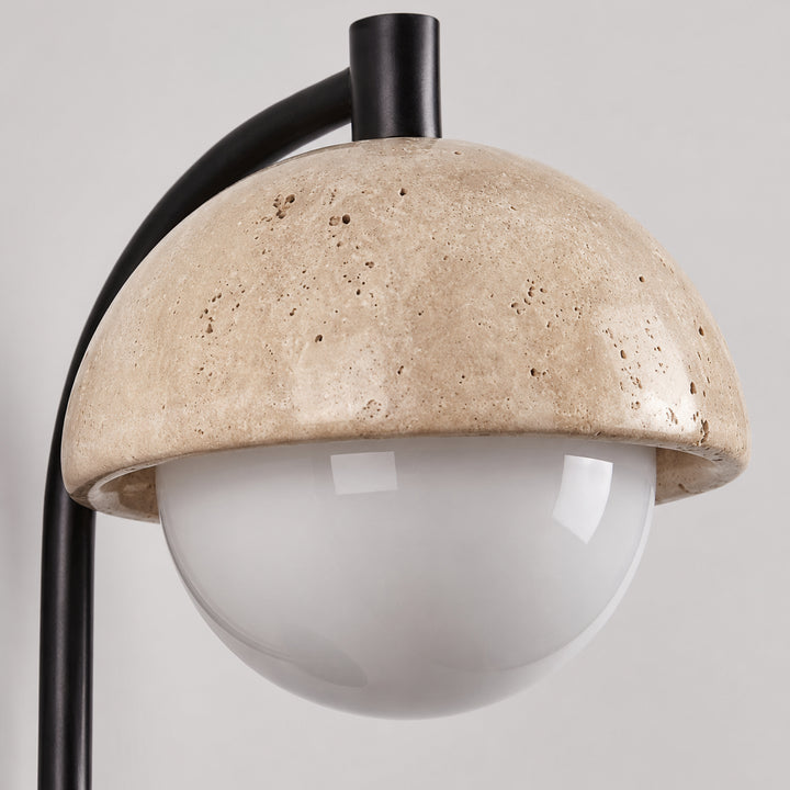 Tavrele Travertine Globe Wall Lamp 9