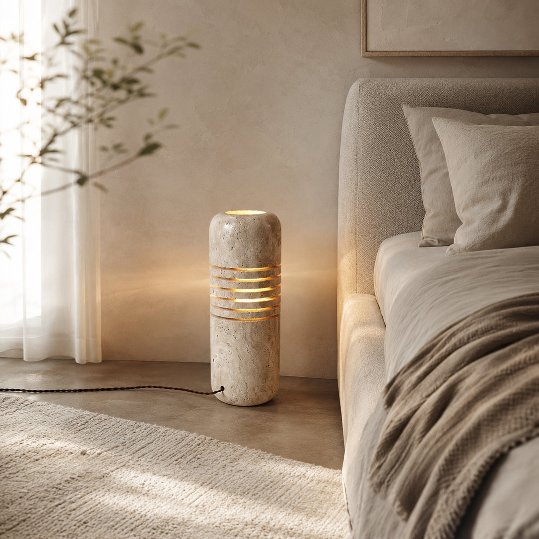 Tavrelis Travertine Floor Lamp 3