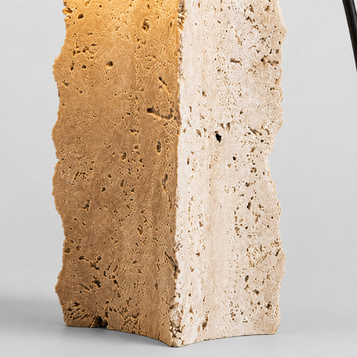 Tavrell Travertine Globe Table Lamp 8
