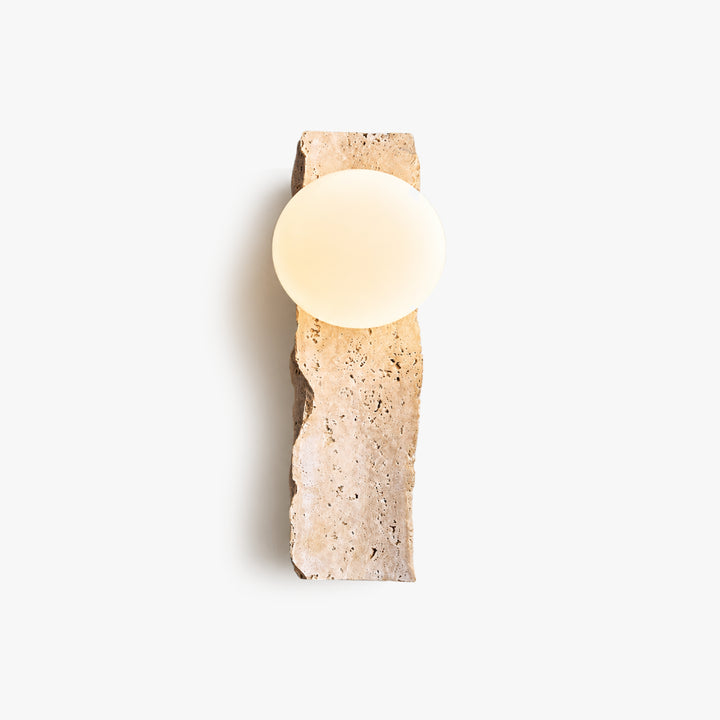 Tavrell Travertine Globe Wall Lamp 6
