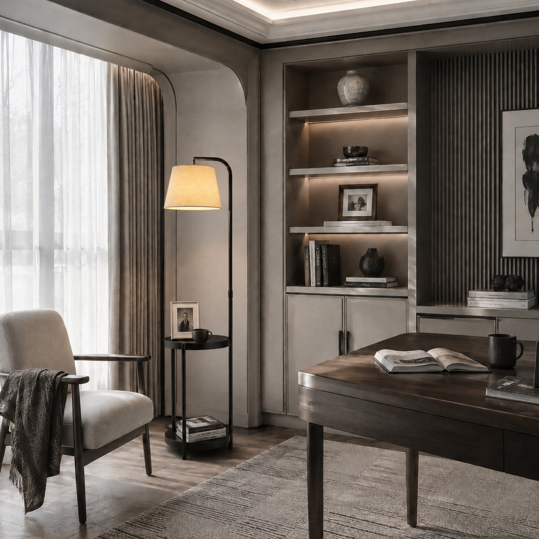 Tavrelune Floor Lamp With Table 13