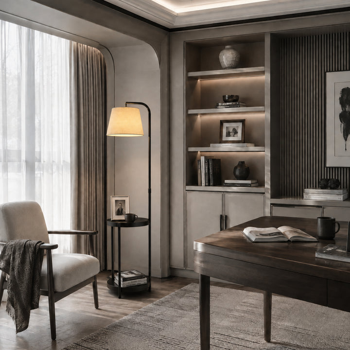 Tavrelune Floor Lamp With Table 13