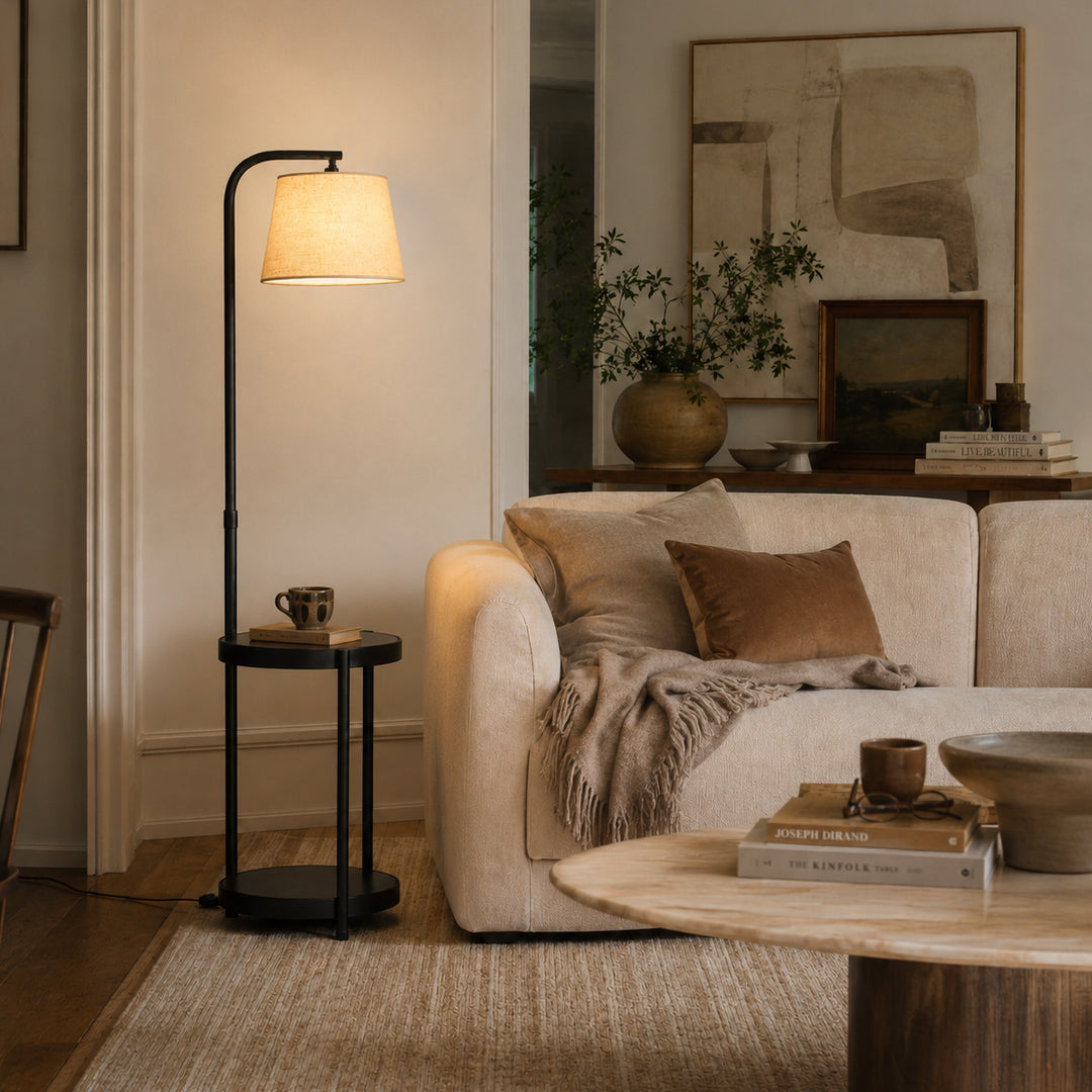 Tavrelune Floor Lamp With Table 8