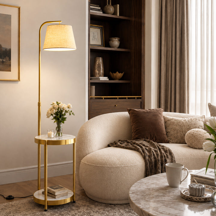 Tavrelune Floor Lamp With Table 9