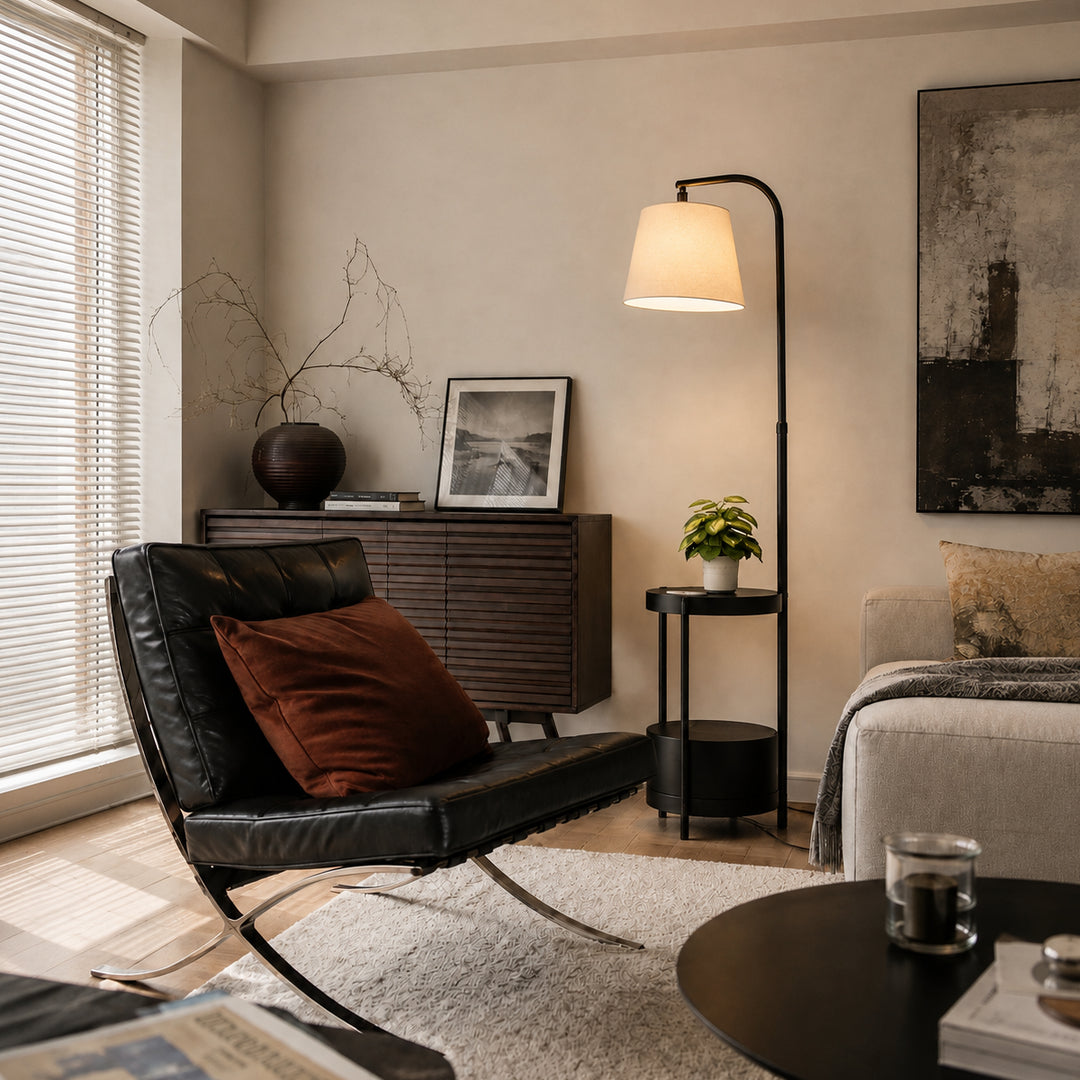 Tavrelune Side Table Floor Lamp 4