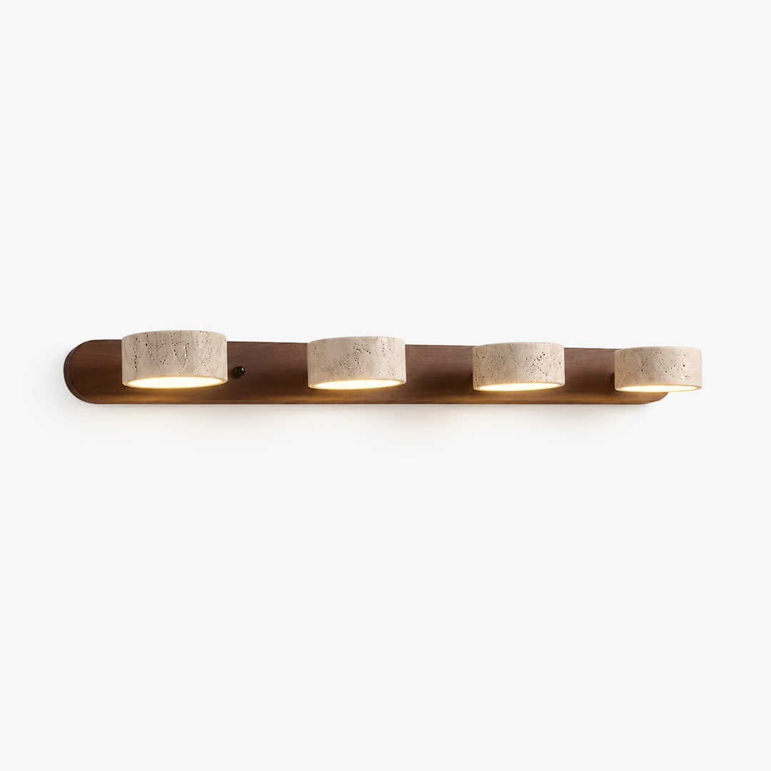 Tavreni Travertine Wood Wall Lamp 13