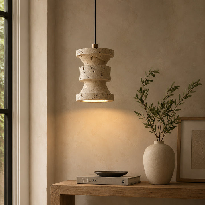 Tavreno Travertine Pendant Light 1
