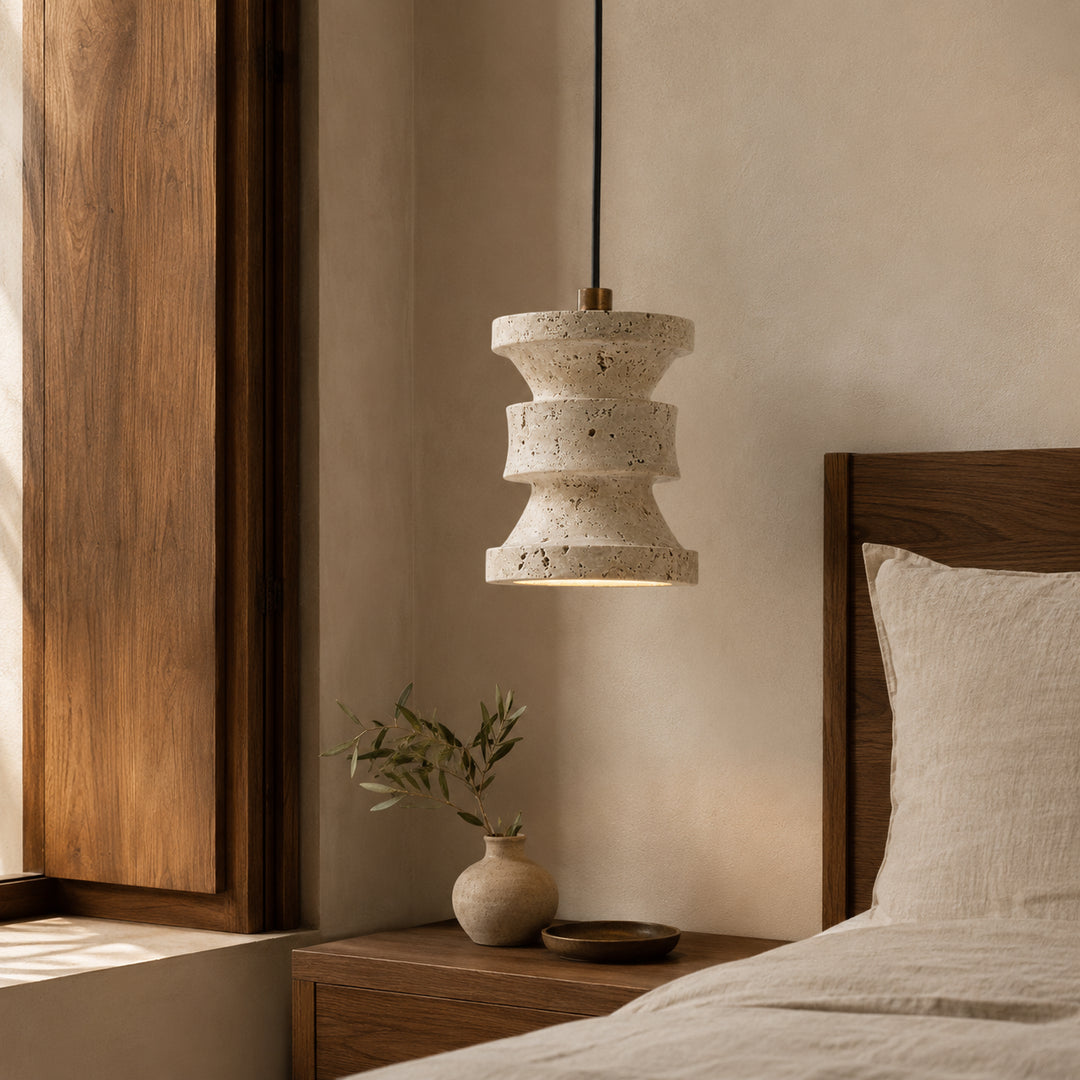 Tavreno Travertine Pendant Light 3