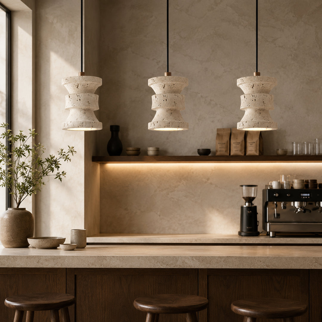 Tavreno Travertine Pendant Light 4