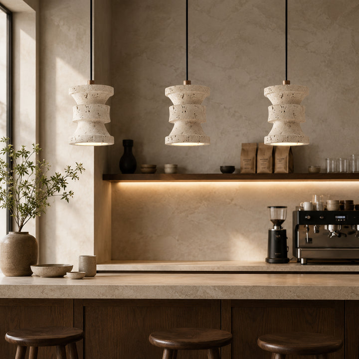 Tavreno Travertine Pendant Light 4