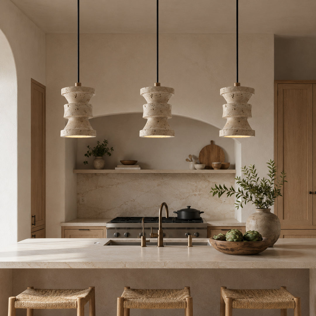 Tavreno Travertine Pendant Light 5
