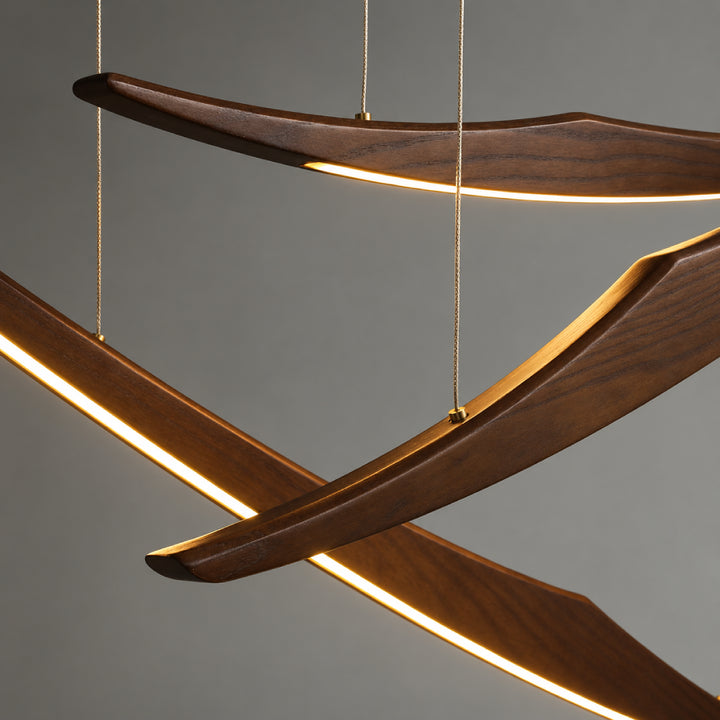 Tavreno Wood Chandelier 7