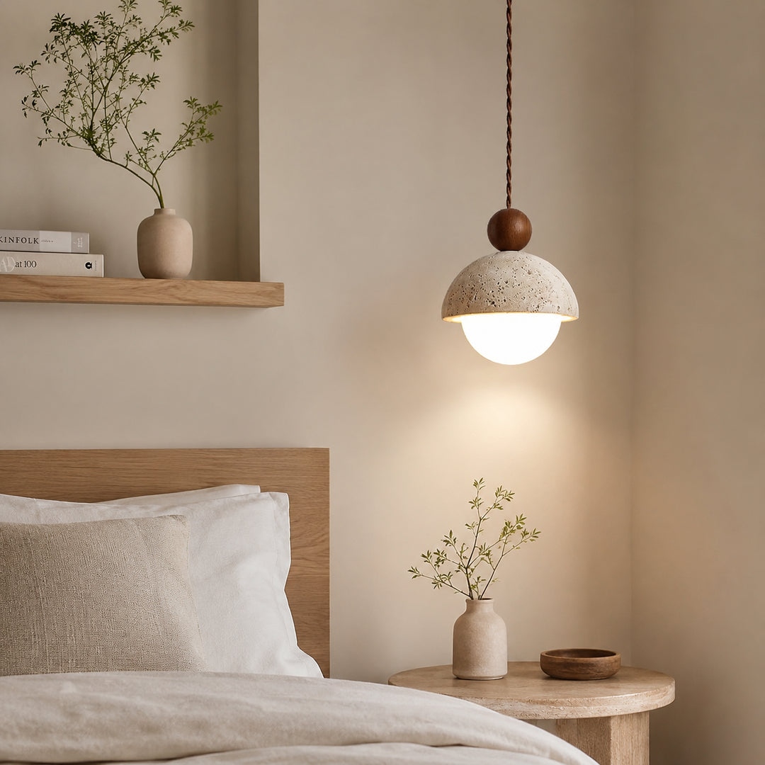 Tavrenzo Travertine Pendant Light 1