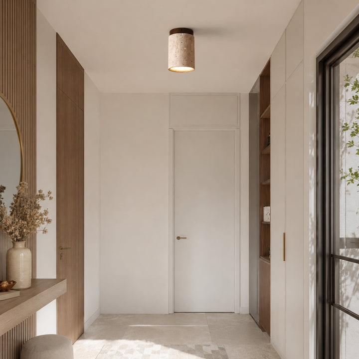 Terivane Travertine Ceiling Lamp 1