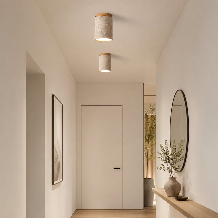 Terivane Travertine Ceiling Lamp 2