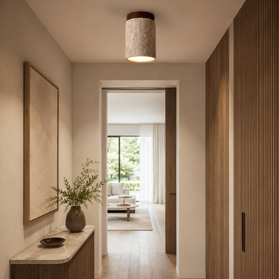 Terivane Travertine Ceiling Lamp 3