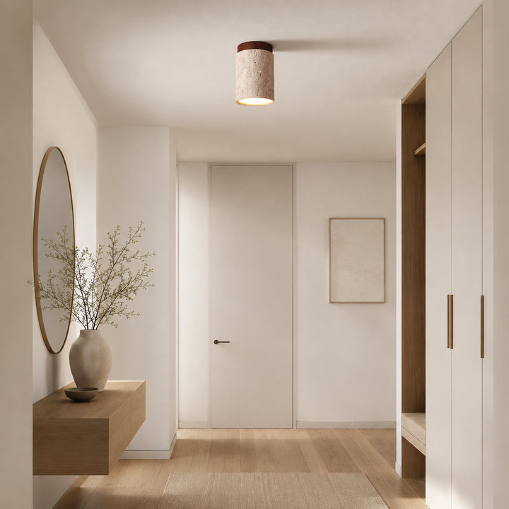 Terivane Travertine Ceiling Lamp 4