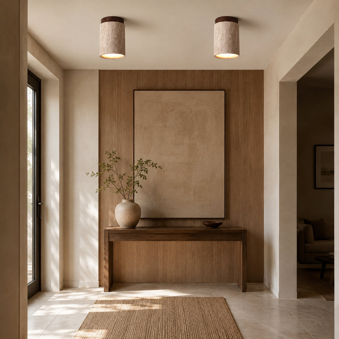 Terivane Travertine Ceiling Lamp 5