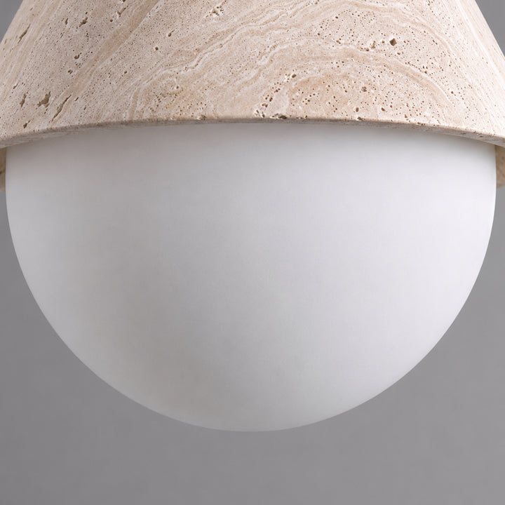 Tervale Travertine Globe Pendant Light 10