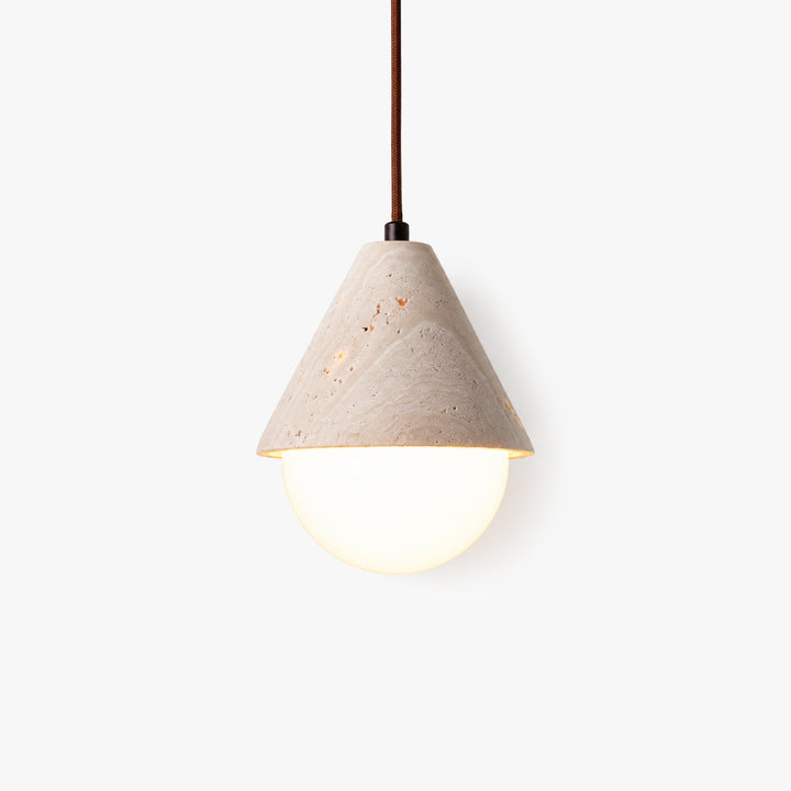 Tervale Travertine Globe Pendant Light 8