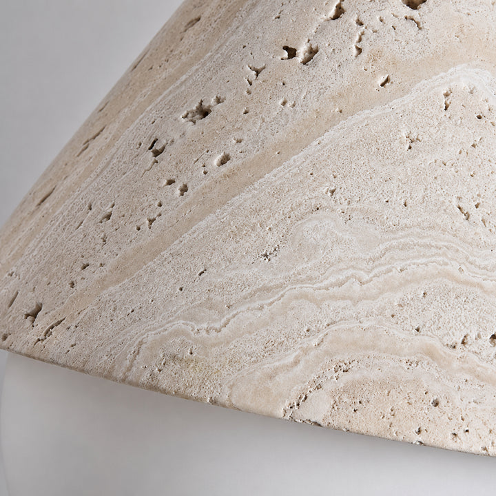 Tervale Travertine Globe Pendant Light 9