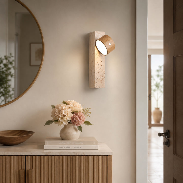 Tervalen Travertine Wall Lamp 12