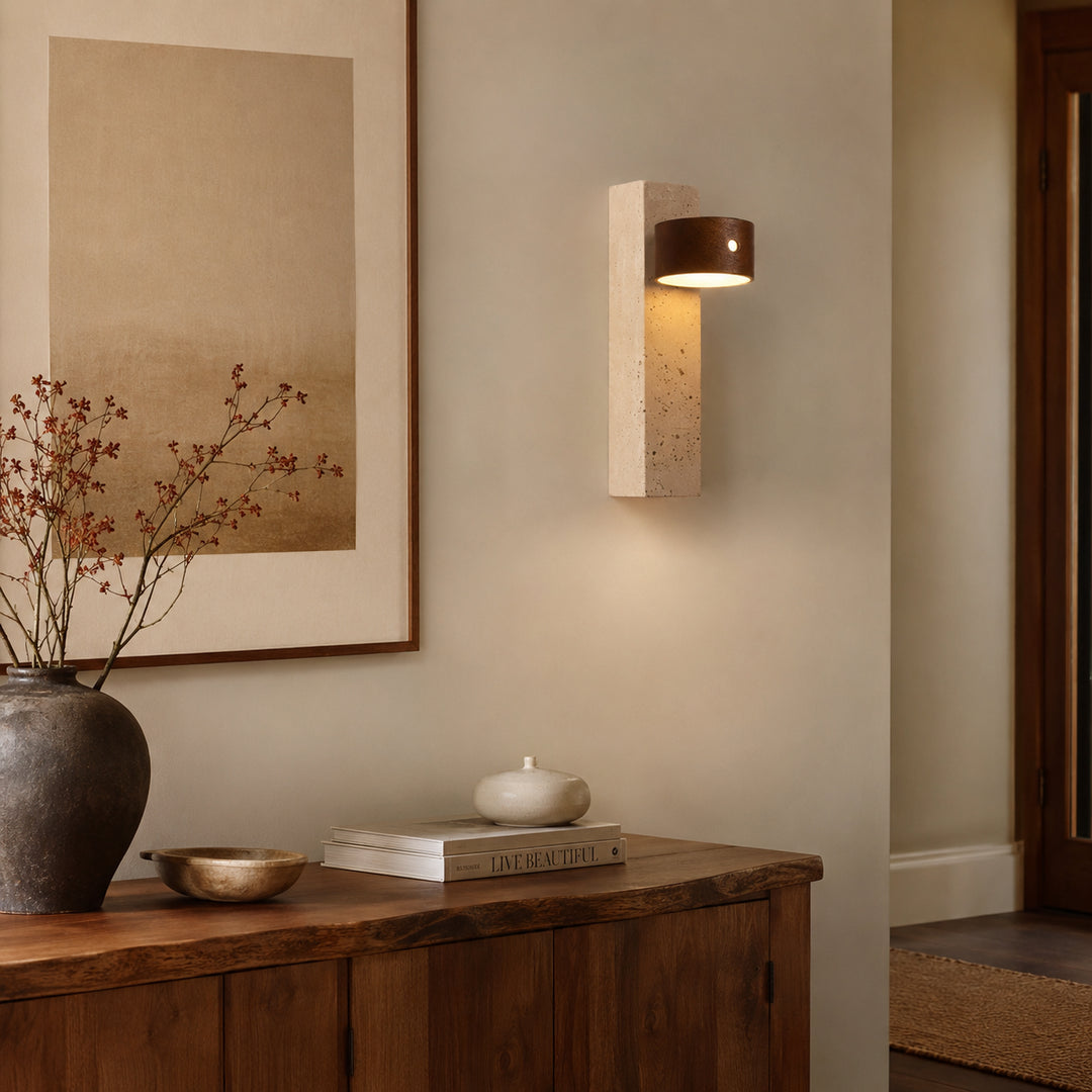 Tervalen Travertine Wall Lamp 4