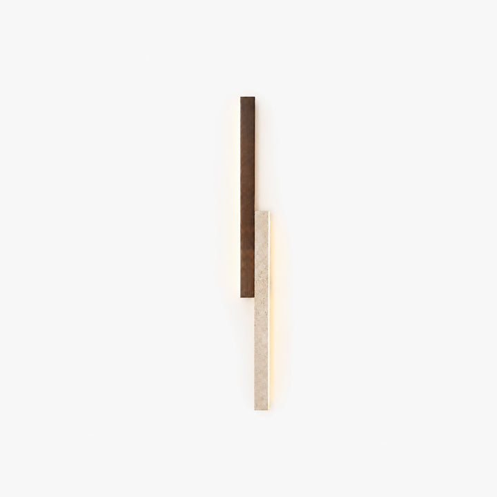 Tervalune Travertine Wood Wall Lamp 10